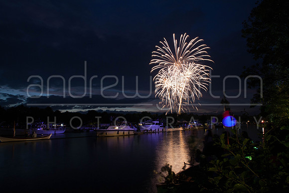 Fireworks photograph taken at Henley Summer Fireworks 2014