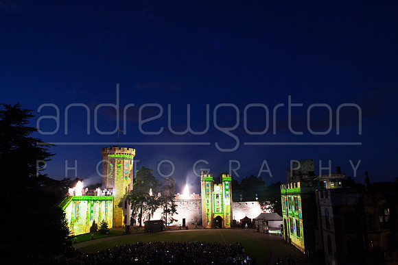 Photo from the immersive audiovisual fireworks and lasers performance of DragonSlayer 2018