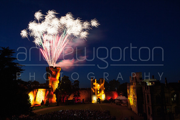Photo from the immersive audiovisual fireworks and lasers performance of DragonSlayer 2018