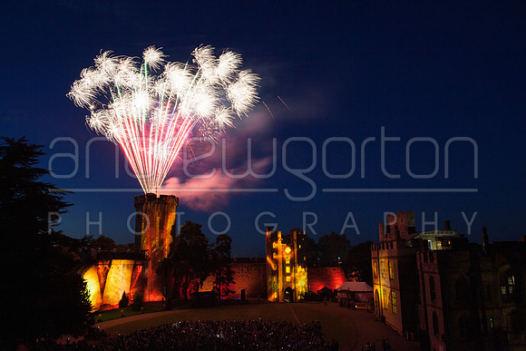 Photo from the immersive audiovisual fireworks and lasers performance of DragonSlayer 2018